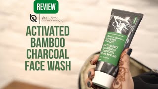 Aroma Magic Activated Bamboo Charcoal Face Wash Review Benefits Ingredients [upl. by Cirdor616]