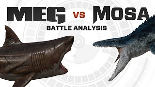 The MEG vs InGens Mosasaurus  Battle FACEOFF Analysis [upl. by Valoniah647]