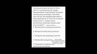 5 soal ukom bidan part VI [upl. by Thamos458]