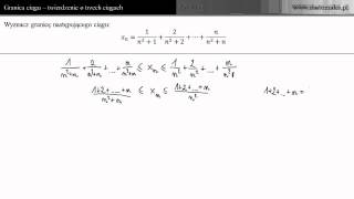 Oblicz granicę ciągu  twierdzenie o 3 ciągach  przykład 4 [upl. by Hassin422]