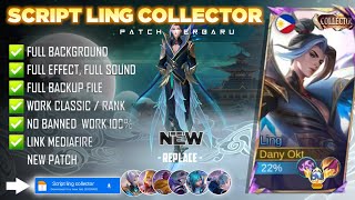 NEW  Script Skin Ling Collector No Password  Full Effect Voice  Patch Terbaru [upl. by Velleman]