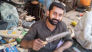 Knife Sharpening asmr Working Outdoor [upl. by Nilad318]