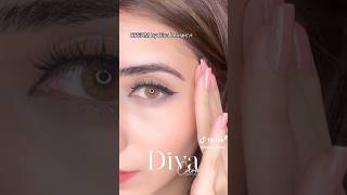 Daya Lenses in the color CREAM🤍 divalenses explore contactlenses عدساتديفا makeup [upl. by Naerol]