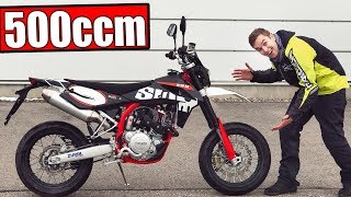 SWM 500 R SUPERMOTO ERSTE FAHRT [upl. by Sille]