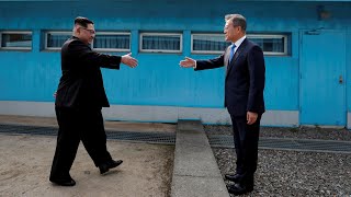 Key moments from historic Korean summit [upl. by Castra]