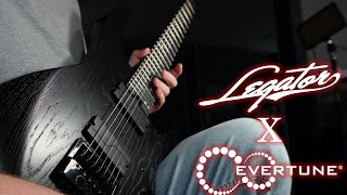 My DREAM Baritone Evertune Seven String  Legator N7EP Stealth Black [upl. by Mishaan]