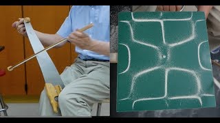 Musical Saws Chladni plates and a Homemade bow  HomeMade Science with Bruce Yeany [upl. by Aret442]