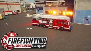 Firefighters Responding To A MASSIVE Warehouse Fire In Firefighting Simulator  The Squad [upl. by Eudoca]