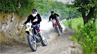 KTM vs HUSQVARNA Ktm exc 300 vs Husqvarna wr 125 [upl. by Lecia]