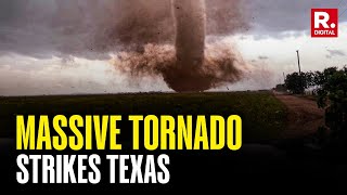 Massive Tornado Strikes Texas Around 30 Homes Destroyed [upl. by Ativak]