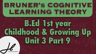 BRUNER’s COGNITIVE LEARNING THEORY  Childhood and Growing Up Unit 3 Part 9 [upl. by Rockey]