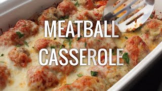 Low Carb Meatball Casserole Recipe Keto Friendly [upl. by Bremer]