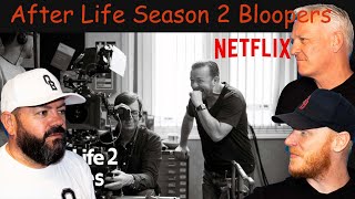 After Life Season 2 Bloopers REACTION  OFFICE BLOKES REACT [upl. by Redienhcs]