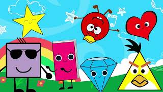 shapes song  shapes rhymes  we are shapes  shape song  shape songs for kids [upl. by Wilcox354]