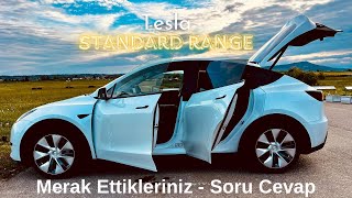 Tesla Model Y SR RWD Sizden gelen sorular [upl. by Neirb]