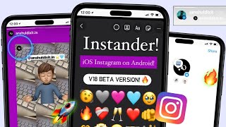 📱 iOS Instagram for Android  iOS INSTANDER V18 ON ANDROID  iOS Fonts  Emojis  New Features 🔥 [upl. by Lieberman776]