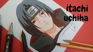 Como desenhar o ITACHI UCHIHA  Naruto [upl. by Bartlett]