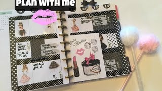 Plan With Me  Happy Planner  FASHION DOLLS THEME  Monthly Spread [upl. by Ahsirhcal]