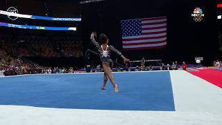 Simone Biles Doesnt Hold Back During Her Floor Routine  Summer Champions Series [upl. by Gratt]