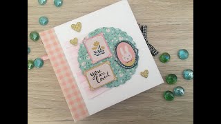 TUTORIAL  Álbum scrapbooking FÁCIL para principiantes [upl. by Shurlocke]