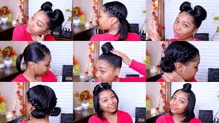 10 QUICK amp EASY HAIRSTYLES  Shoulder Length Hair [upl. by Ganley]