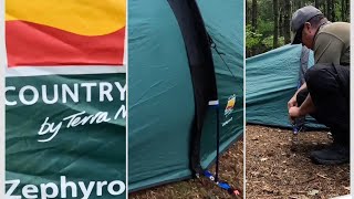 Wild Camping Quick Pitching Wild Country Zephyros 2 Compact [upl. by Elfie]