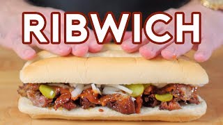 Binging with Babish Ribwich from The Simpsons [upl. by Eilram762]