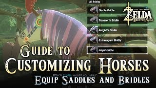 Guide Equip Saddles and Bridles on Horses The Legend of Zelda Breath of the Wild [upl. by Aneekat]