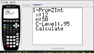 How to find the confidence interval of the proportion in the TI84 calculator [upl. by Ojybbob]