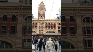 Flinders Street Melbourne tram streetsofmelbourne australiancapital melbournestreettour [upl. by Seel]