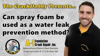 Can spray foam be used as a water leak prevention method [upl. by Jenei]