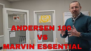 Andersen 100 Fibrex Window vs Marvin Essential Fiberglass Window Side By Side [upl. by Locklin]