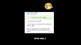 Pranking Meta AI with baby songs lyrics shorts ytshorts meta ai metaai funnyshorts [upl. by Redan961]