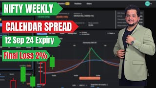 Nifty Weekly Option Selling  12 Sep 24 Expiry  Put Calendar Spread Final Loss 2 [upl. by Eicnan]