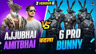 BADLA TIME😈6 PRO BLACK BUNNY BUNDLE VS AJJUBHAI AND AMITBHAI BEST CS FF GAMEPLAY  GARENA FREE FIRE [upl. by Ringler]