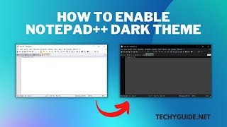 How to Enable Notepad Dark Theme  Notepad Dark Mode  Beginner Guide [upl. by Isabel]