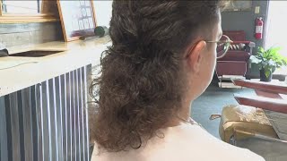 Kentucky student looking to grow Americas best mullet [upl. by Aztiley]