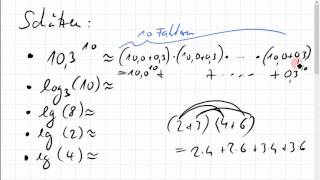 Einige Logarithmen schätzen [upl. by Ordnas]