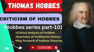 Critical Analysis of Hobbes Theory Criticism of Hobbes  Western Thought GraduationIASPCS [upl. by Shelagh]