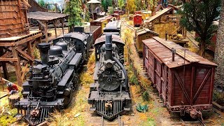 The Best and Most Detailed Large  Scale Model Railroad layout in the World 4K UHD [upl. by Martinez60]