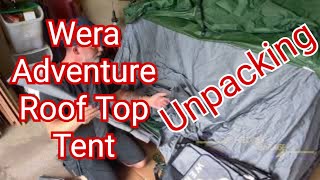 Wera Adventure Roof Top Tent rooftoptents tents unpacking [upl. by Karita]