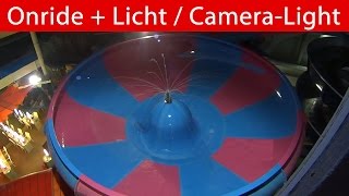 Galaxy Therme Erding  Space Bowl Trichterrutsche  Onride mit Licht Camcorder Footage [upl. by Ilegna664]