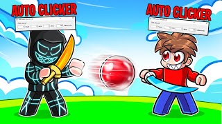 AUTO CLICKER VS AUTO CLICKER In Roblox Blade Ball [upl. by Eillehs]