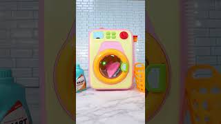 Satisfying with Unboxing amp Review Miniature Laundry Set Toys Kitchen Video  ASMR Videos [upl. by Ayatan]