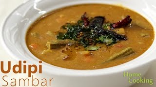 Udupi Style Sambar  Sambar Recipe [upl. by Nickolaus435]