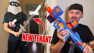 NERF WAR New TENANT [upl. by Irpac]