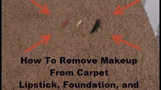 How To Remove Makeup From Carpet [upl. by Tat]