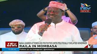 Nasa leader Raila Odinga attends Eid festivities with politically isolated governor Hassan Joho [upl. by Gorton]