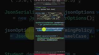 Configure JsonSerializer To Allow Camel Case in the JSON  C JSON Deserialization Tip 3 [upl. by Eugine]