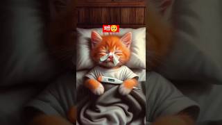 Little cat has a fever🥺😱catsoftiktok cat cute aiart ai poorcat catlover fyp [upl. by Vine296]